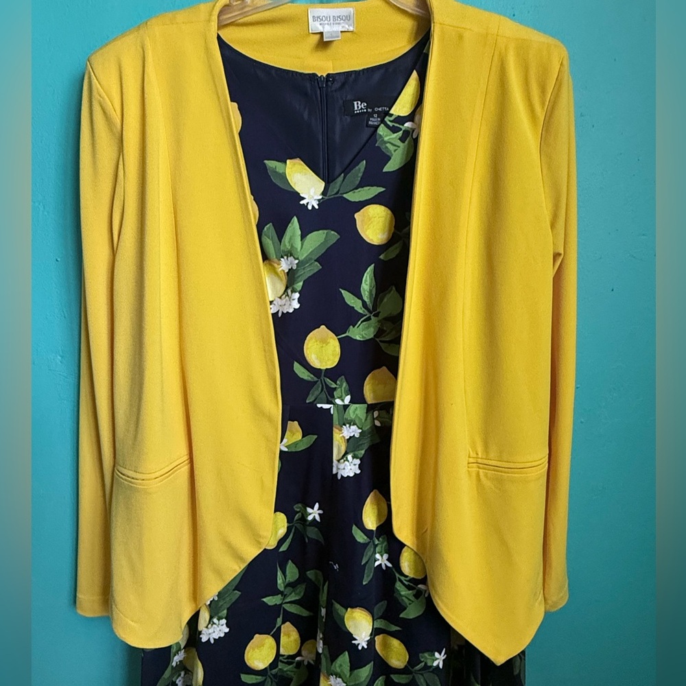 Bisou Bisou Sunny Yellow Blazer